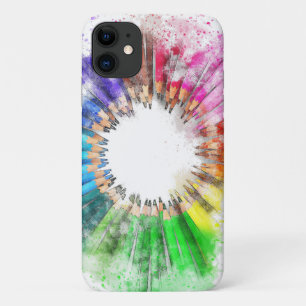 Funda Para iPhone 11 Estuche de teléfono del lápiz de color
