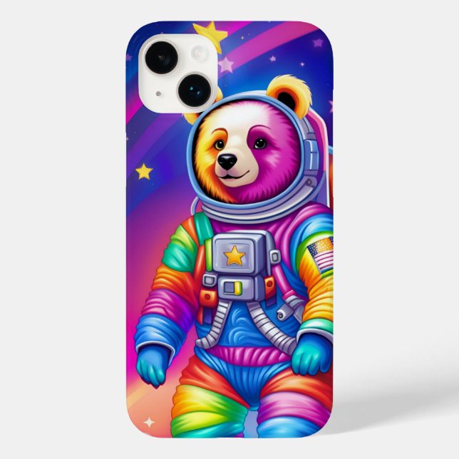 Funda De Case-Mate Para iPhone Estuche de teléfono del oso espacial (Reverso )