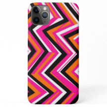 Estuche de teléfono del patrón de zigzag vibrante