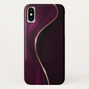 Funda Para iPhone X Estuche de teléfono en color de Borgoña
