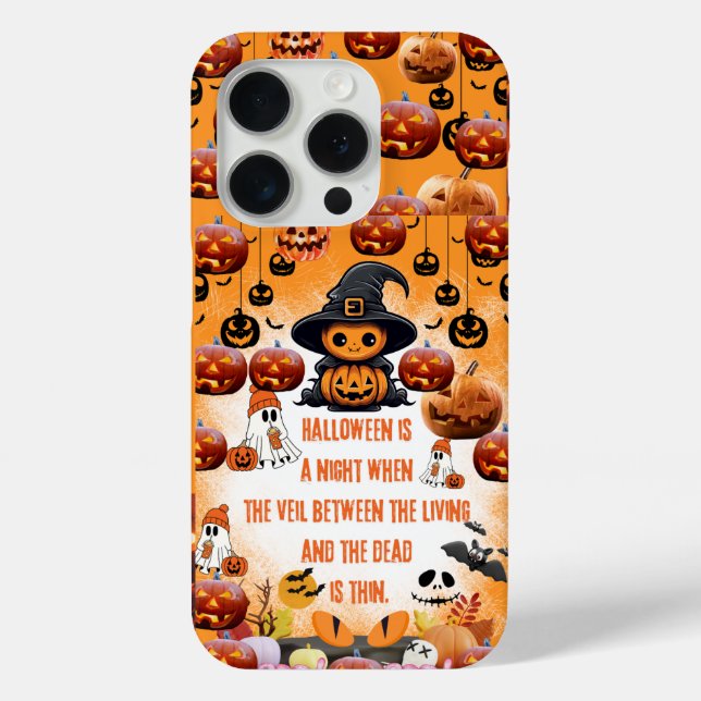 Funda De Case-Mate Para iPhone estuche de teléfono espeluznante de Halloween. est (Reverso )