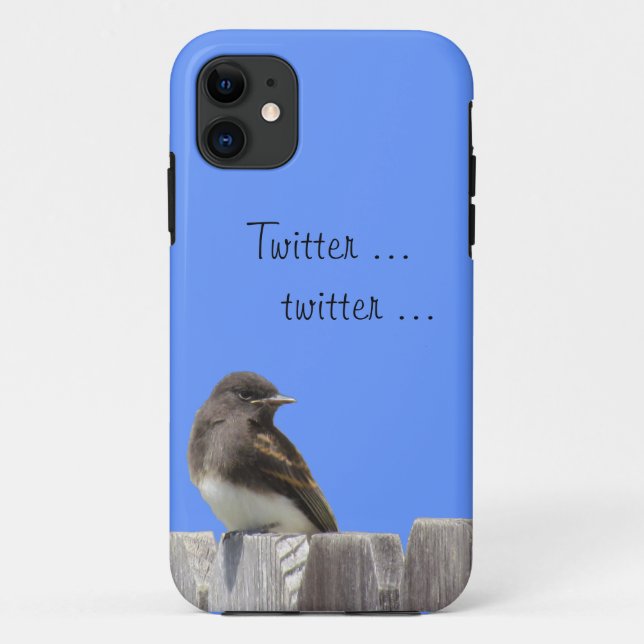 Funda De Case-Mate Para iPhone Estuche de teléfono: Flycatcher en la cerca (Reverso)