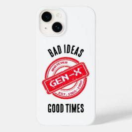 Funda Para iPhone 14 De Case-Mate Estuche de teléfono Gen X "Malas ideas, buenos tie