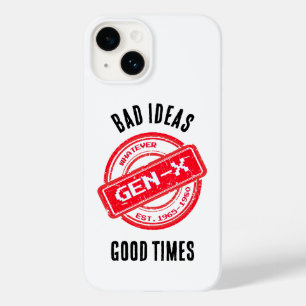 Funda Para iPhone 14 De Case-Mate Estuche de teléfono Gen X "Malas ideas, buenos tie