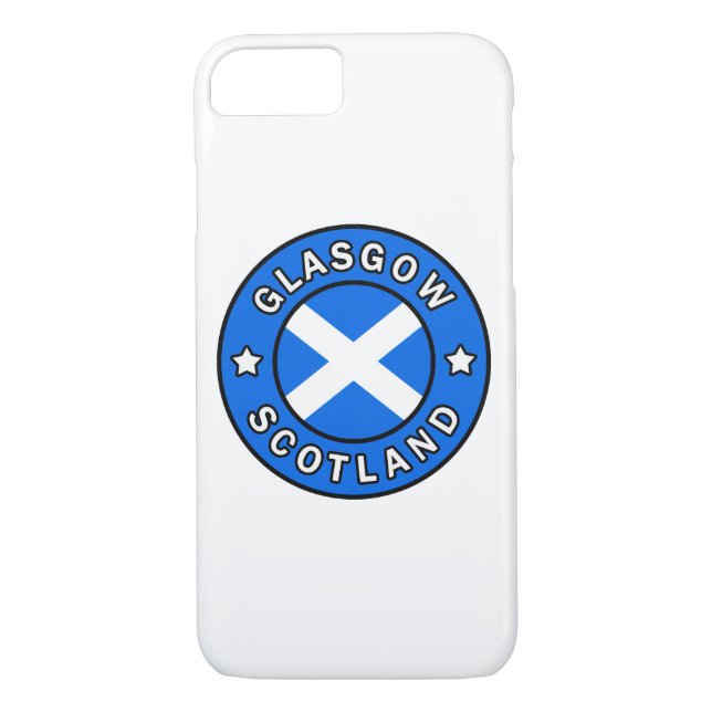 Funda De Case-Mate Para iPhone Estuche de teléfono Glasgow Scotland (Reverso)