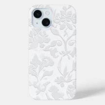 Estuche de teléfono Grabado en relieve floral clás