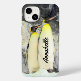 Funda Para iPhone 15 Estuche de teléfono King Penguins personalizado