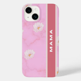 Funda Para iPhone 14 De Case-Mate Estuche de teléfono "Mama" Floral Rosa