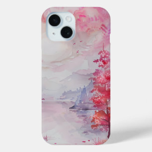 Funda Para iPhone 15 Estuche de teléfono panorámico de palisandro encan