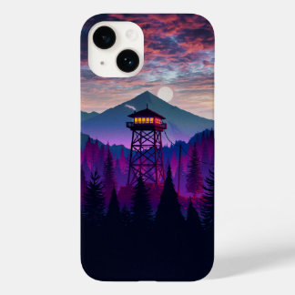 Funda Para iPhone 14 De Case-Mate Estuche de teléfono panorámico Mountain Watchtower