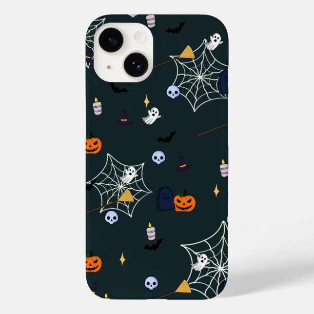 Funda De Case-Mate Para iPhone Estuche de teléfono para elementos de Halloween (Reverso )