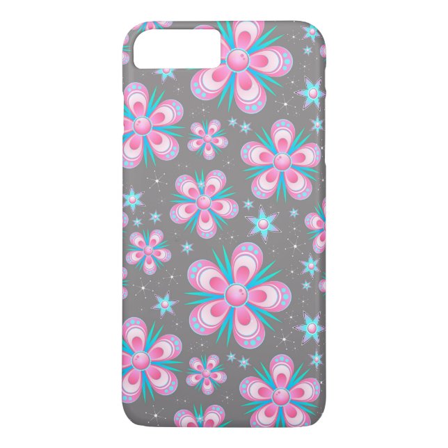 Funda De Case-Mate Para iPhone estuche de teléfono para flores y estrellas (Reverso)