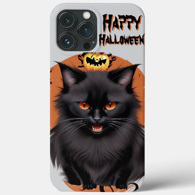 Funda De Case-Mate Para iPhone Estuche de teléfono para gato negro malvado (Reverso )