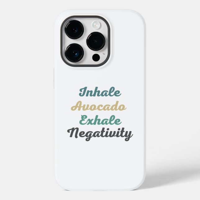 Funda De Case-Mate Para iPhone Estuche de teléfono para inhalación de aguacate (Reverso )
