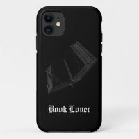 Estuche de teléfono para libros antiguos y plumas