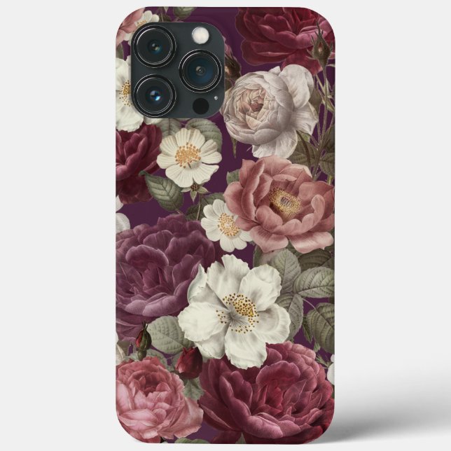 Funda De Case-Mate Para iPhone Estuche de teléfono para Rosas de época (Reverso )