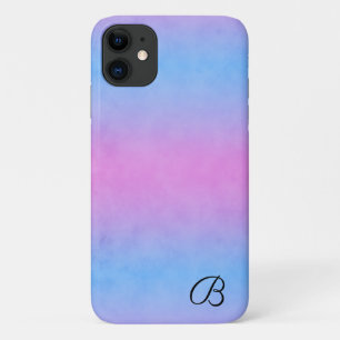 Funda Para iPhone 11 Estuche de teléfono personalizado azul y rosa