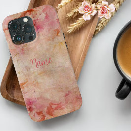 Funda Para iPhone 13 Pro Estuche de teléfono personalizado con floral de ép