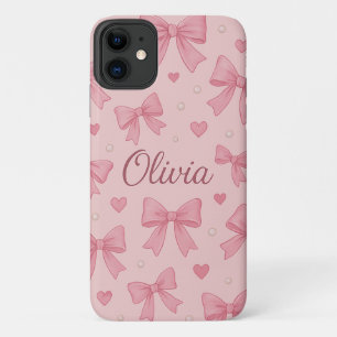 Funda Para iPhone 11 Estuche de teléfono personalizado de arco y corazó