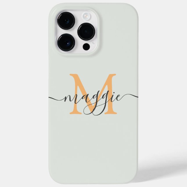 Funda De Case-Mate Para iPhone Estuche de teléfono personalizado monograma de esc (Reverso)