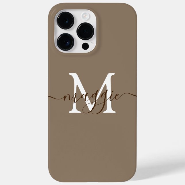 Funda De Case-Mate Para iPhone Estuche de teléfono personalizado monograma de esc (Reverso)