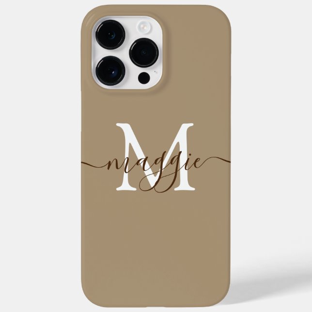 Funda De Case-Mate Para iPhone Estuche de teléfono personalizado monograma de esc (Reverso)