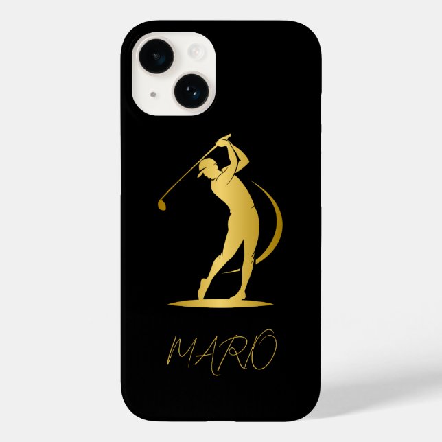 Funda De Case-Mate Para iPhone estuche de teléfono personalizado para golfistas (Reverso )