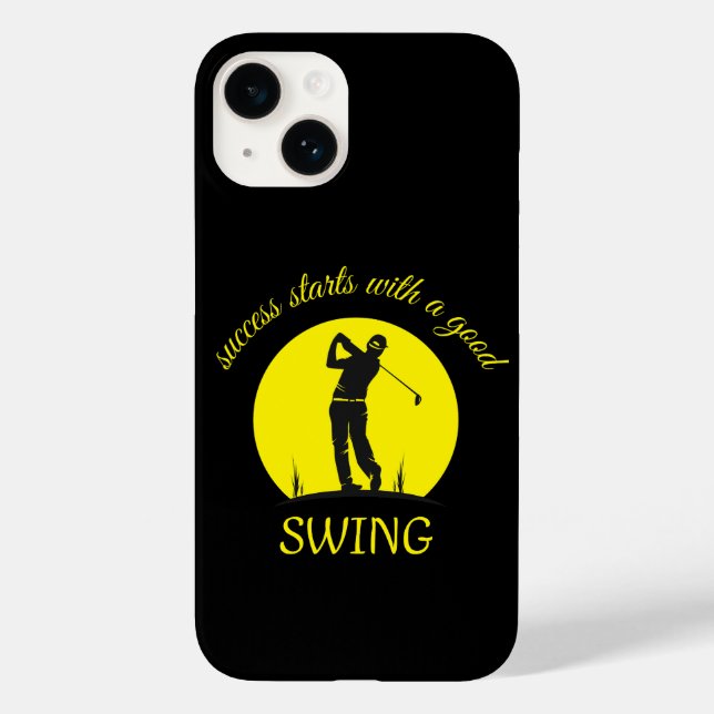 Funda De Case-Mate Para iPhone estuche de teléfono personalizado para golfistas (Reverso )