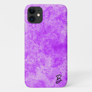 Funda Para iPhone 11 Estuche de teléfono personalizado Purple Ink Mess