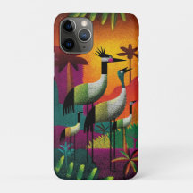 Estuche de teléfono pop de jungla de ranas coronad