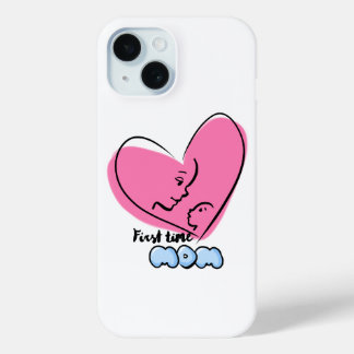 Funda Para iPhone 15 Estuche de teléfono por primera vez para mamá