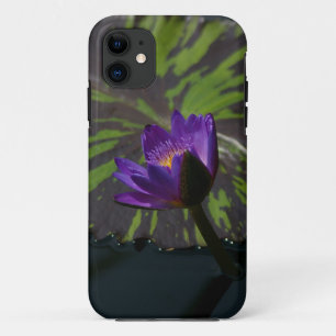 Funda Para iPhone 11 Estuche de teléfono Purple Waterlily Lotus Flower