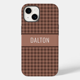 Funda Para iPhone 14 De Case-Mate Estuche de teléfono revestido marrón personalizado