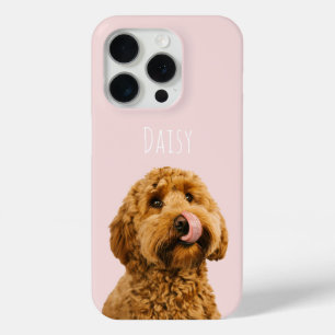 Funda Para iPhone 15 Pro Estuche de teléfono rosa Pastel personalizado con