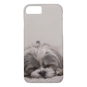 Funda Para iPhone 8/7 Estuche de teléfono Shih Tzu durmiendo, perro durm