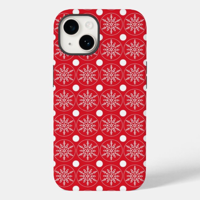 Funda De Case-Mate Para iPhone Estuche de teléfono Snowflakes (Reverso )