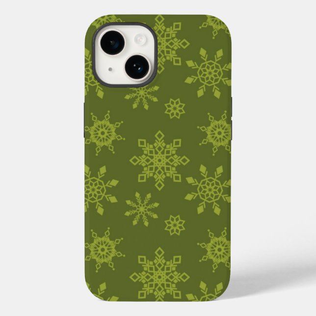 Funda De Case-Mate Para iPhone Estuche de teléfono Snowflakes (Reverso )
