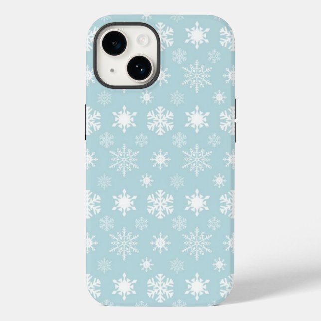 Funda De Case-Mate Para iPhone Estuche de teléfono Snowflakes (Reverso )