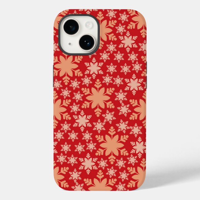 Funda De Case-Mate Para iPhone Estuche de teléfono Snowflakes (Reverso )