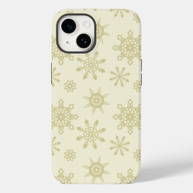 Funda De Case-Mate Para iPhone Estuche de teléfono Snowflakes (Reverso )