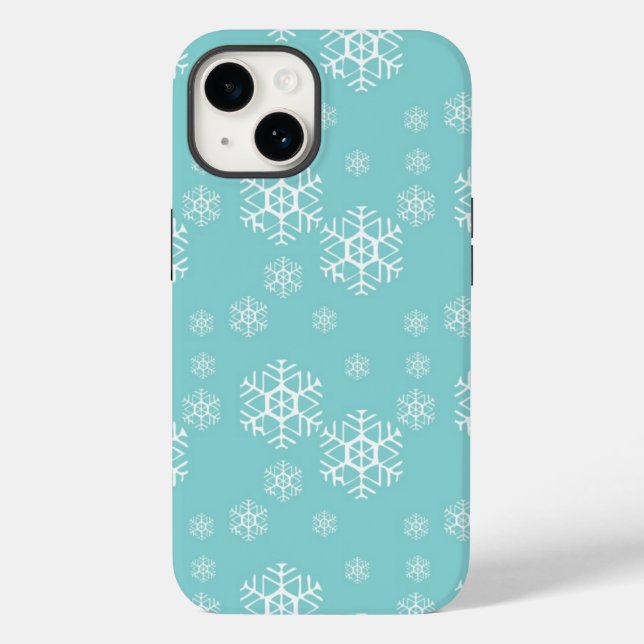 Funda De Case-Mate Para iPhone Estuche de teléfono Snowflakes (Reverso )