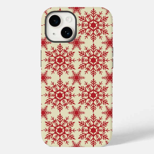 Funda De Case-Mate Para iPhone Estuche de teléfono Snowflakes (Reverso )
