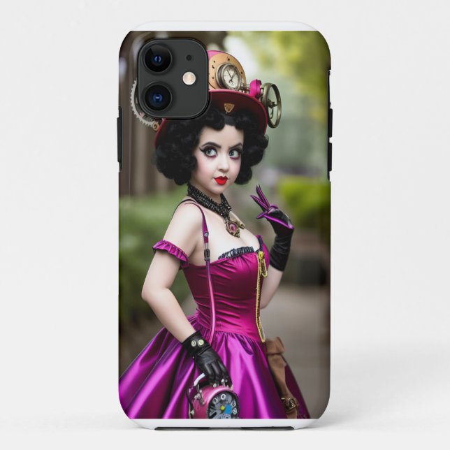 Funda De Case-Mate Para iPhone Estuche de teléfono Steampunk Betty Boop (Reverso)