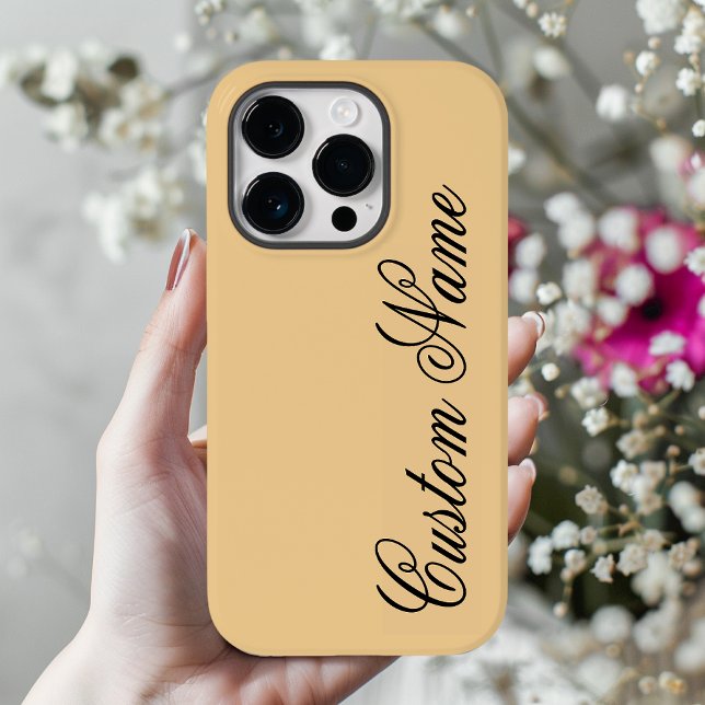 Funda De Case-Mate Para iPhone Estuche de teléfono suave para Personalizado de ca (minimalist phone case, peach beige phone case, custom name phone case, personalized phone case gift,)