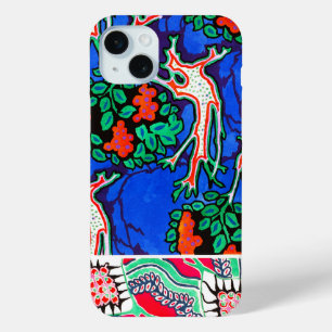 Funda Para iPhone 15 Mini Estuche de teléfono Vintage Floral Design