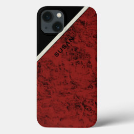 Funda Para iPhone 15 Estuche de teléfono "Wood Red"