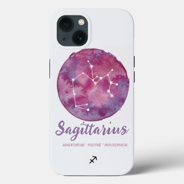 Funda De Case-Mate Para iPhone Estuche de teléfono zodiaco- Sagittarius (Reverso )