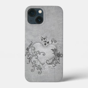 Funda Para iPhone 13 Mini Estuche decorativo para iPhone Heart