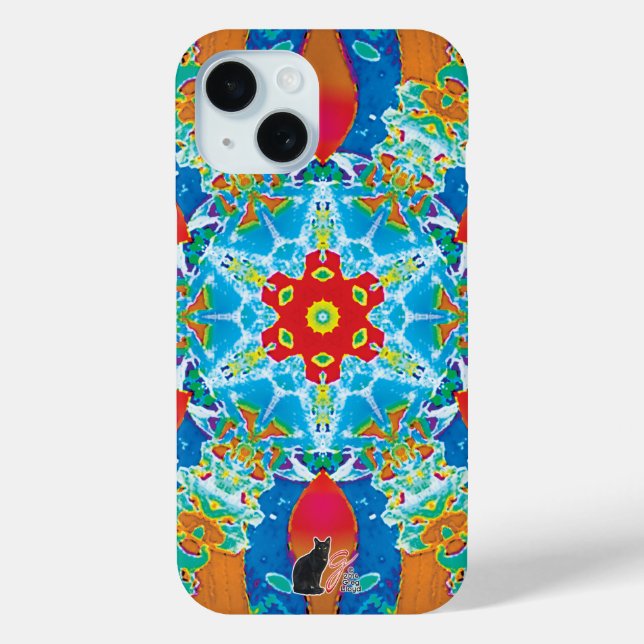 Funda De Case-Mate Para iPhone Estuche Diatome Kaleidoscope para iPhone (Reverso )