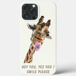 Funda Para iPhone 13 Pro Max Estuche divertido Giraffe para iPhone - Personaliz